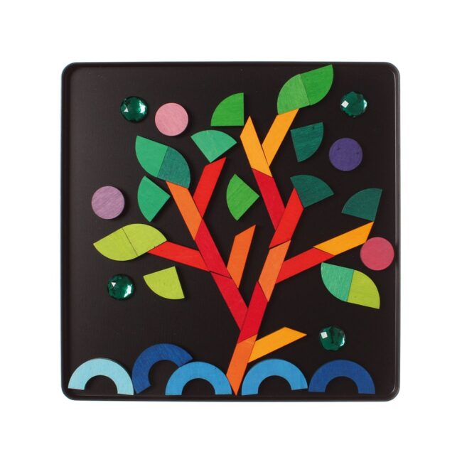 91177_Grundformen_Glitzersteine_v7 Magnet Puzzle Triangle Square Circle with Sparkling Parts in UAE