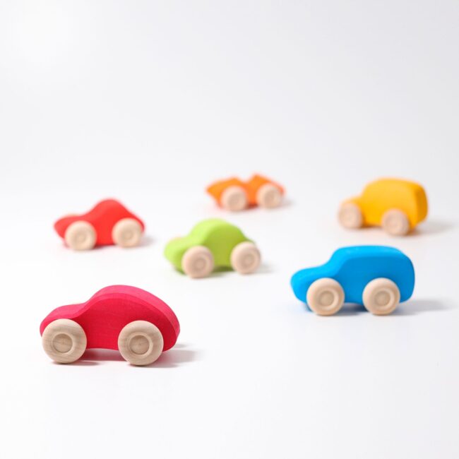 Colored Wooden Cars in UAE