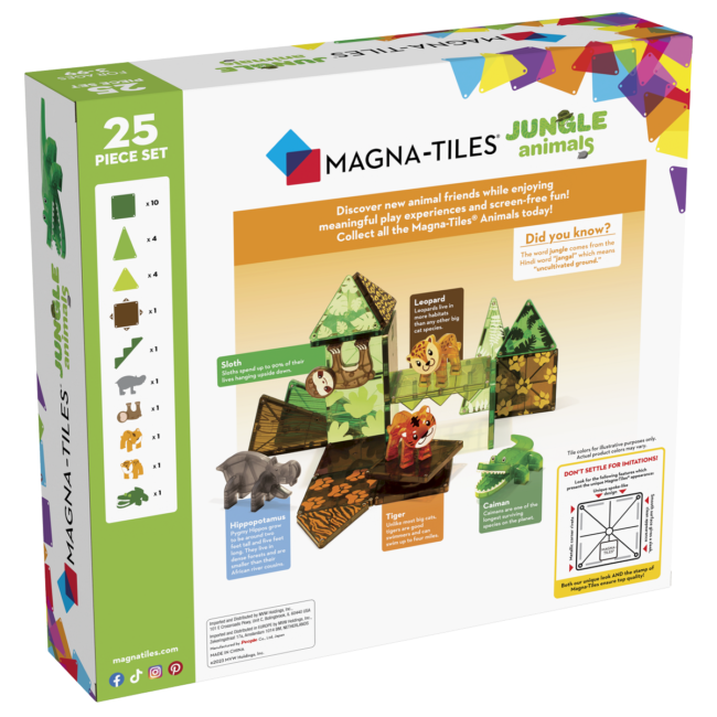 Back MAGNATILES Jungle Animals 25 Piece Set in UAE - view 2