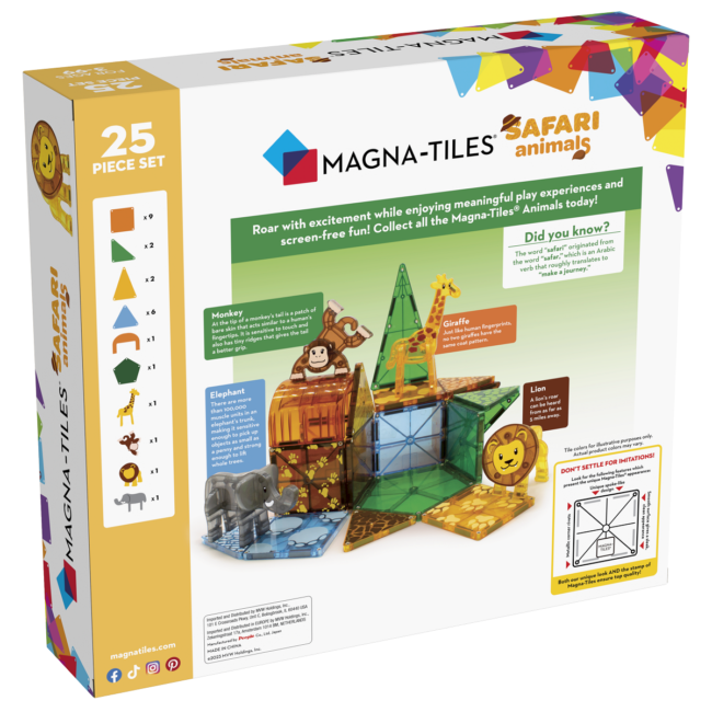 Back MAGNATILES Safari Animals 25 Piece Set in UAE - view 3