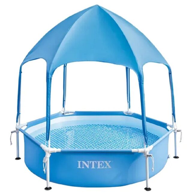 GAZ-28209.1 Intex Canopy Metal Frame Pool Blue 183×38 cm in UAE