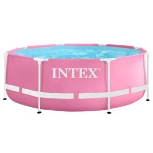 Intex Metal Frame Pool Pink 244x76 cm