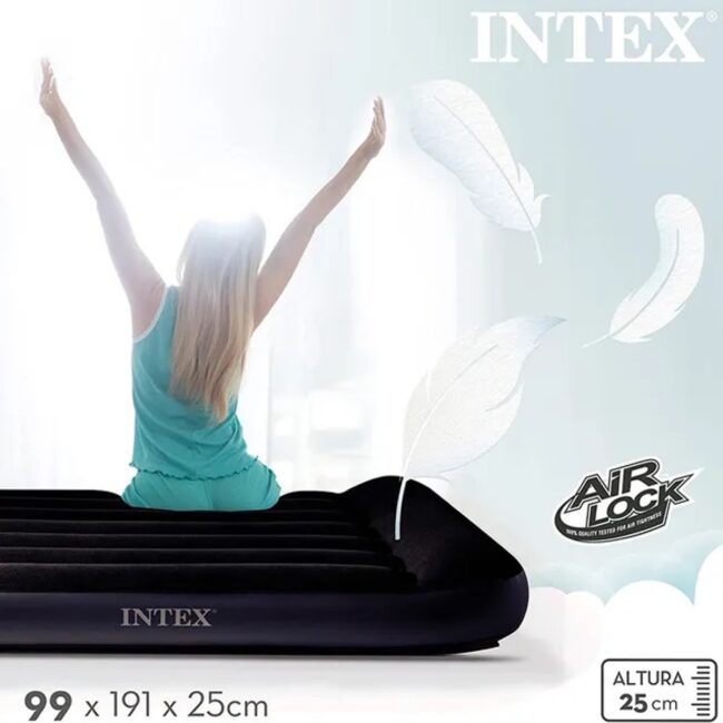 Intex Twin Pillow Rest Classic Airbed With Fiber Bip in UAE - view 3