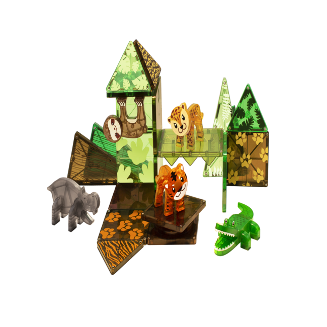 MT-25pcJungleAnimals_Back-f MAGNATILES Jungle Animals 25 Piece Set in UAE - view 3