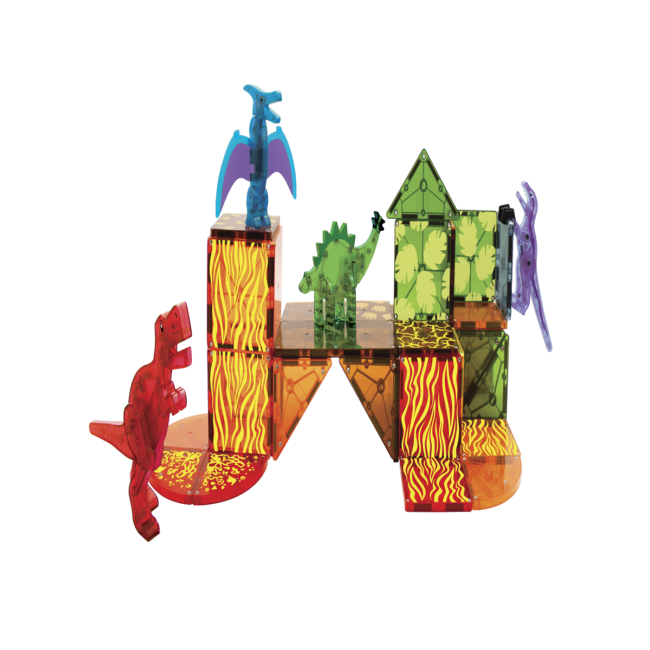 MT-40pcDinoWorld_Back-f MAGNATILES Dino World 40 Piece Set in UAE - view 4