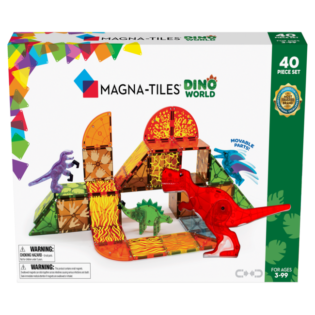 MagnaTiles_IntlCompliance_China_DinoWorld_40pc-Carton_Angle-f-StraightOn MAGNATILES Dino World 40 Piece Set in UAE