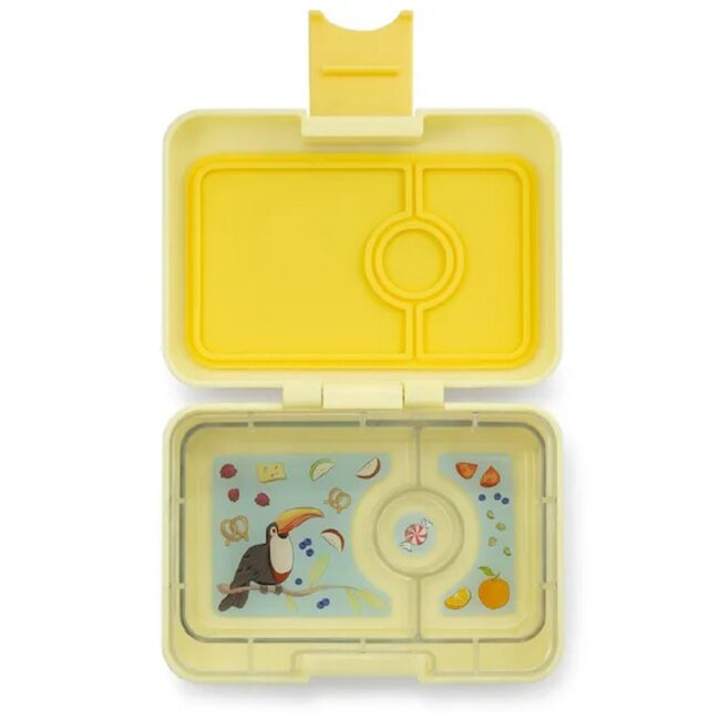 Yumbox 3 Compartments Minisnack Lunchbox Sunburst Yellow in UAE - view 2
