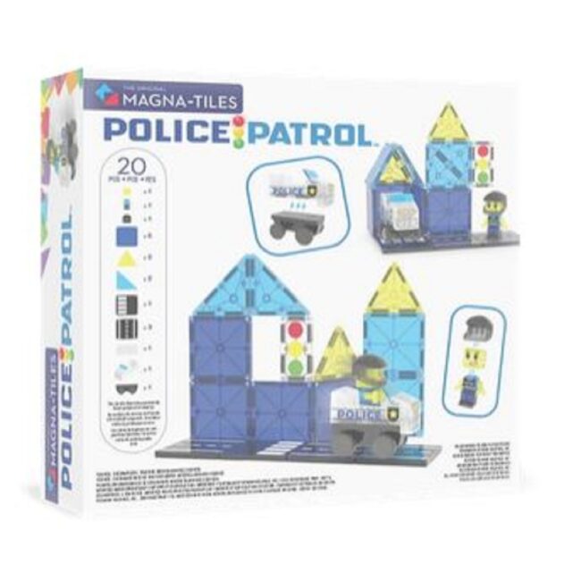 TYB-252020PO.1 MAGNATILES Police Patrol 20Piece Magnetic Construction Set in UAE - view 2