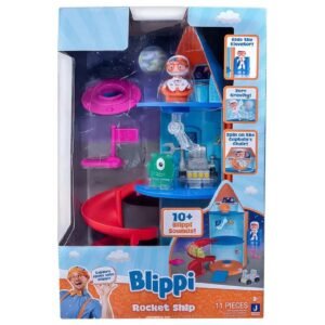 Blippi Rocket Ship Playset 11pcs