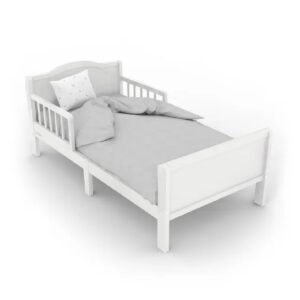 Moon Wooden Toddler Bed 143x73x60 White