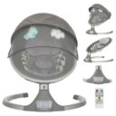 Dream On Me Zazu Baby Swings Chair with 2 Toys Grey Blue in UAE - view 3