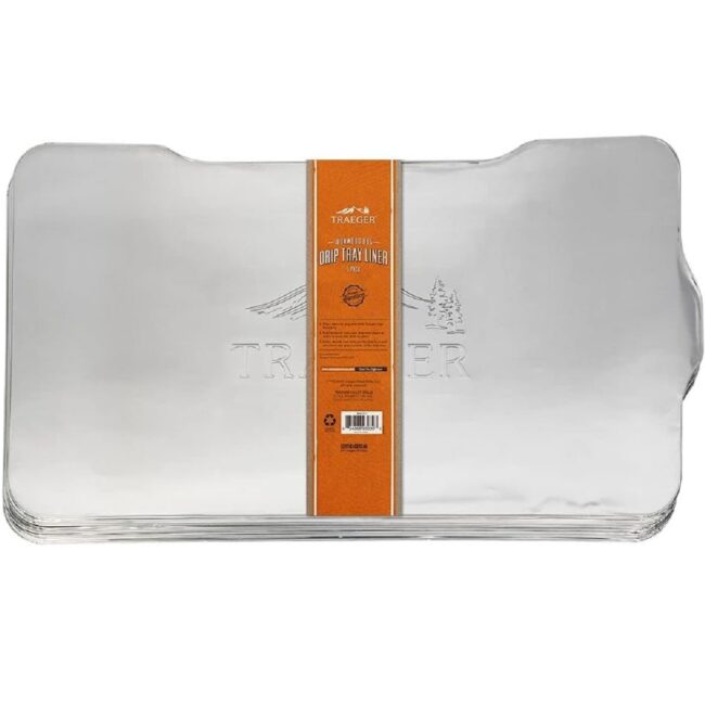 515D6jjFeoL._AC_SL1000_ Traeger Ironwood 885 Drip Tray Liner Silver 5Pack BAC569 in UAE