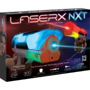 Laser X NXT Interactive Laser Blaster Set White 2 Pcs