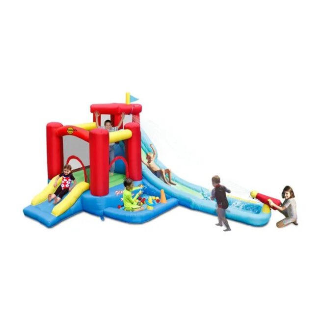 9751.3 Happy Hop Play Center Inflatable Water Slide With Climbing Wall Multicolor in UAE - view 3