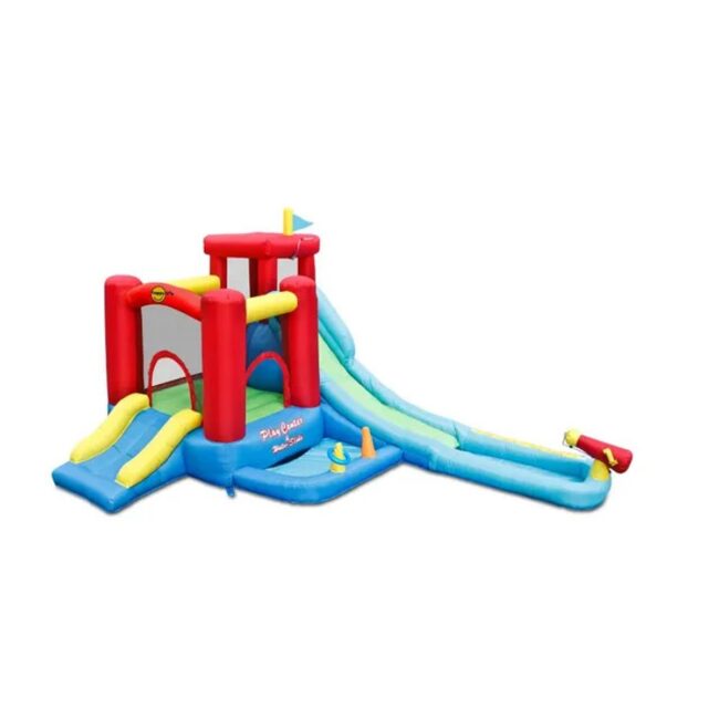 97512 Happy Hop Play Center Inflatable Water Slide With Climbing Wall Multicolor in UAE - view 2