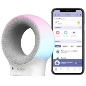 Hubble Eclipse Two Way Baby Audio Monitor Soother White