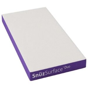Snuz Surface Duo Dual Sided Cot Bed Mattress with Cover White