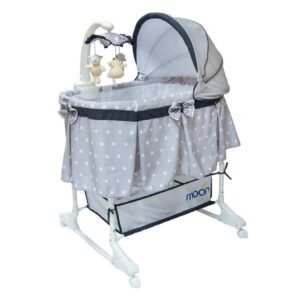MOON Soffy 4in1 Convertible Cradle Dark Grey