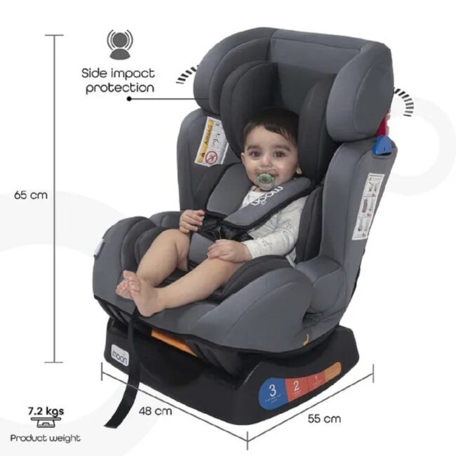 MOON Sumo BabyInfant Car Seat Up to 25kg Grey in UAE - view 3