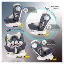 Moon Gyro Multi Functional 360 Car Seat with Isofix Grey in UAE - view 4