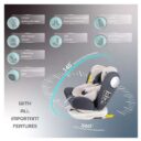 Moon Gyro Multi Functional 360 Car Seat with Isofix Grey in UAE - view 5