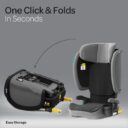 Moon Folda Go Ece ISize Foldable Car Seat With Isofix Grey in UAE - view 4