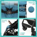 MOON RitziLite Baby Cabin Stroller Blue in UAE - view 2