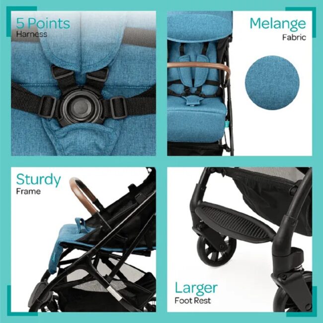 BBG-MNNPRMT55.4 MOON RitziLite Baby Cabin Stroller Blue in UAE - view 2