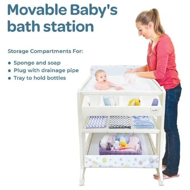 BBG-MNNSCHMS03.3 Moon Portable Changing Station Baby Elephants with Balloons in UAE - view 4