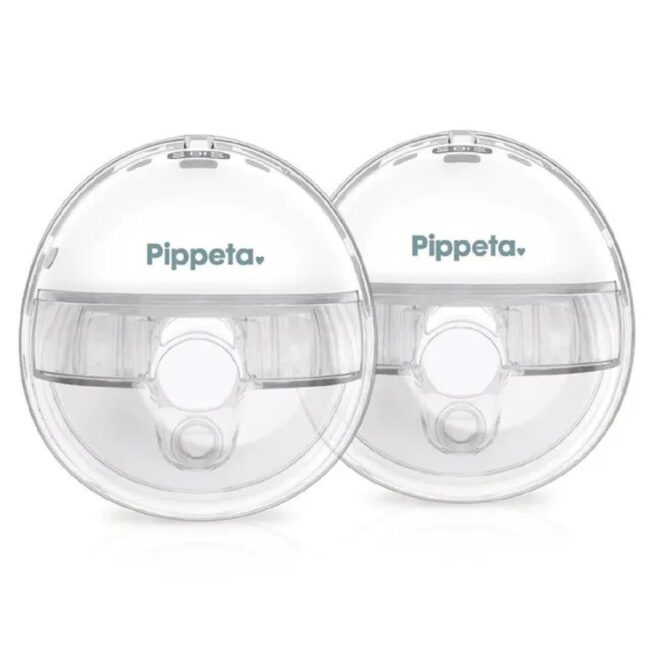 Pippeta Compact LED Wearable Hands Free Breast Pump White 2pcs in UAE
