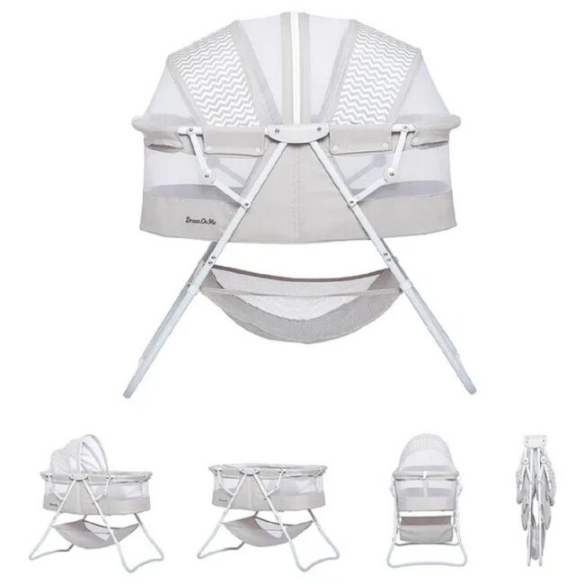BBG-_441-GY.3 Dream On Me Karley 3in1 Portable Baby Bassinet Grey in UAE - view 4