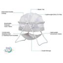 Dream On Me Karley 3in1 Portable Baby Bassinet Grey in UAE - view 2