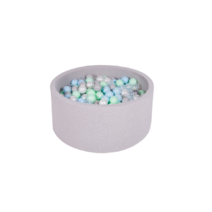 Ezzro Round Ball Pit Grey Melange 100X40 W400 Balls