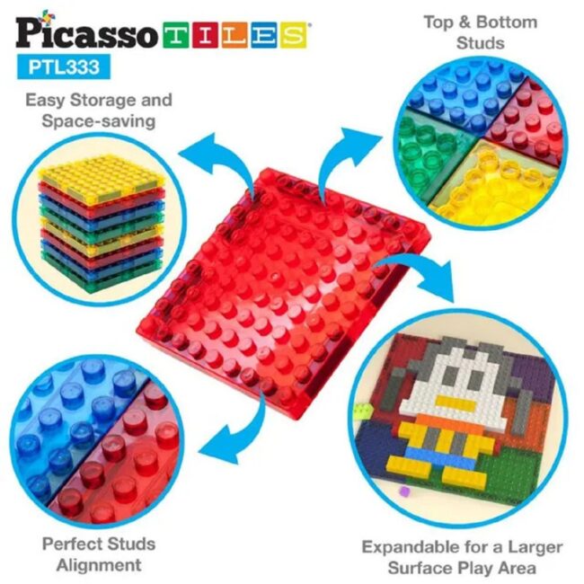 PTL33.5 Picasso Tiles Magnetic Building Bricks And Tiles 333 Pcs in UAE - view 4