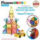 Picasso Tiles Magnetic Tiles Mini Diamond W Characters Car 120Pcs in UAE - view 5