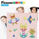 Picasso Tiles Magnetic Tiles Mini Diamond W Characters Car 120Pcs in UAE - view 4