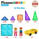 Picasso Tiles Magnetic Tiles Mini Diamond W Characters Car 120Pcs in UAE - view 3