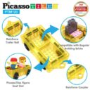 Picasso Tiles Magnetic Tiles Mini Diamond W Characters Car 120Pcs in UAE - view 2