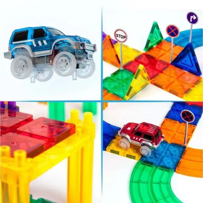 Picasso Tiles Magnetic Race Track 50 Pcs in UAE - view 3
