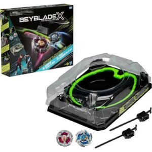 Beybattle Burst Beyblade X Xtreme Beystadium Battle Set With 2 Right Spinning Tops And 2 Launchers