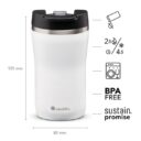 Aladdin Caf Thermavac LeakLock SS Mug 025L Snowflake White in UAE - view 2