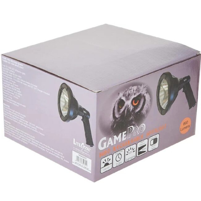 4 Gamepro Bubo Reharge Spotlight 600 Lum 10W Led ACDC WBag in UAE - view 4
