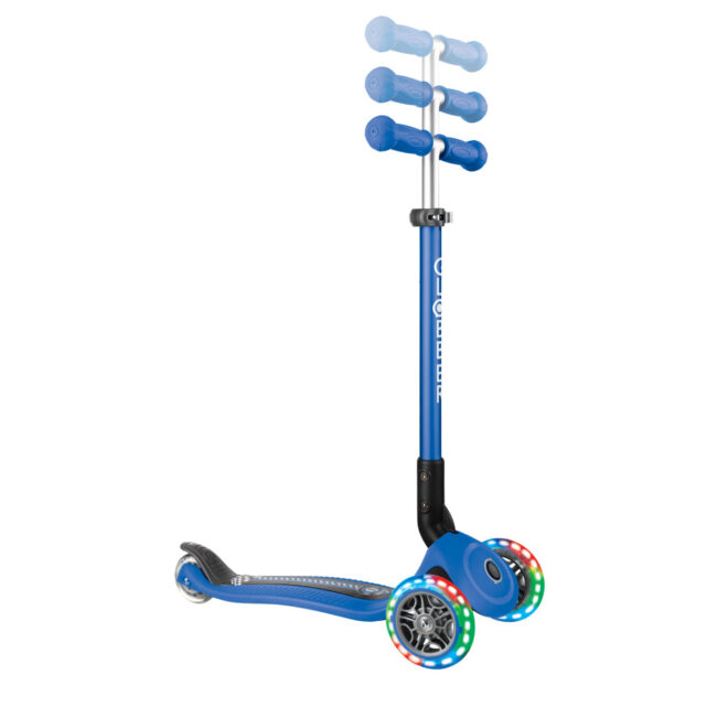 434-100.3 GLOBBER PRIMO FOLDABLE FANTASY LIGHTS SCOOTER NAVY BLUERACING in UAE - view 4