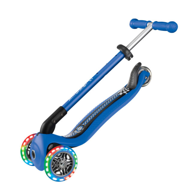 434-100.4 GLOBBER PRIMO FOLDABLE FANTASY LIGHTS SCOOTER NAVY BLUERACING in UAE - view 3
