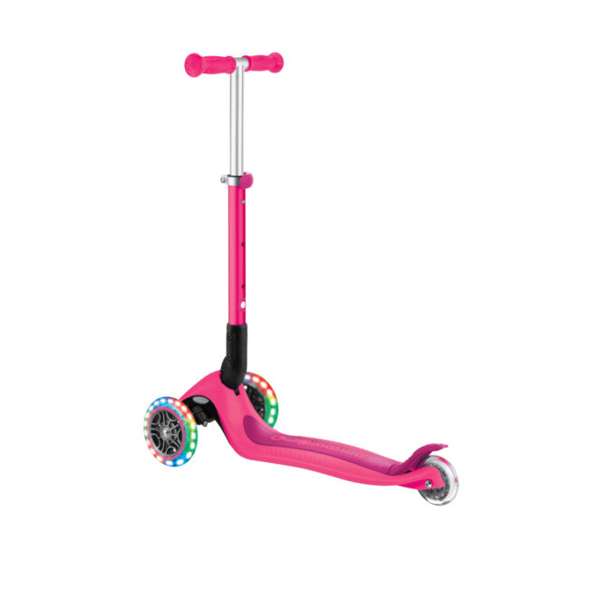 4895224403739.4 GLOBBER JUNIOR FOLDABLE LIGHTS SCOOTER NEON PINK in UAE - view 4