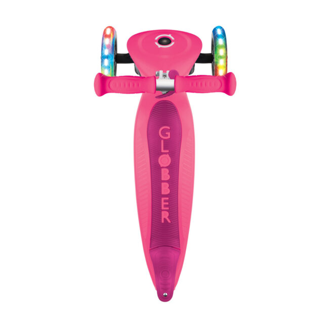 4895224403739.5 GLOBBER JUNIOR FOLDABLE LIGHTS SCOOTER NEON PINK in UAE - view 5