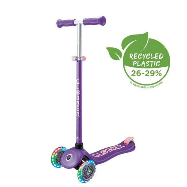 PGLOBBER PRIMO PLUS LIGHTS SCOOTER PURPLEPASTEL PINK in UAE