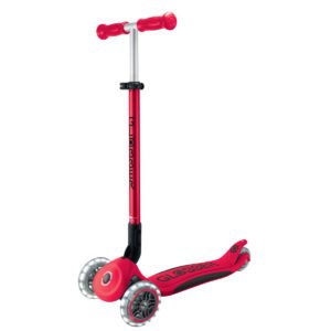 GLOBBER ELITE LIGHTS SCOOTER RED