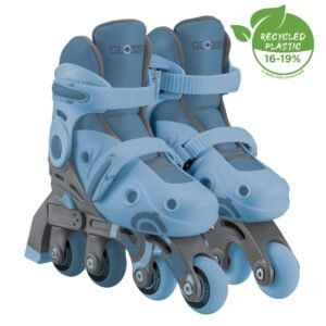 GLOBBER 2 IN 1 LEARNING SKATES Size 2932 ASH BLUE