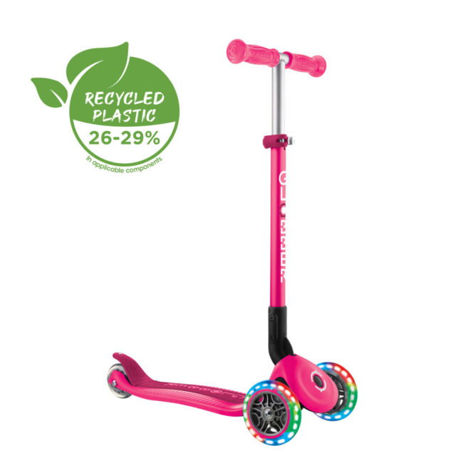 KDL-432-110-3.1 GLOBBER PRIMO FOLDABLE LIGHTS SCOOTER NEON PINK in UAE - view 4